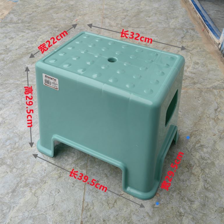 塑料凳子矮凳踩脚凳加厚大人洗澡坐凳防滑凳家用结实长条浴室凳子