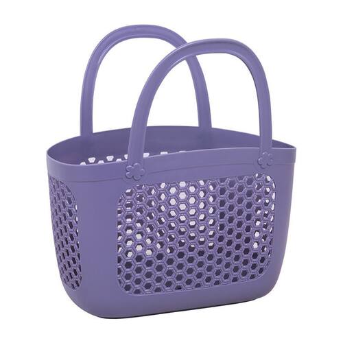洗澡手提篮家用洗澡篮子加厚新款防水货车手提塑料收纳浴篮大号镂