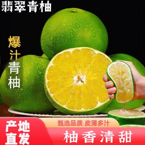 福建漳州葡萄柚新鲜水果翡翠青媛青皮西柚精品礼盒5斤10斤+榨汁杯