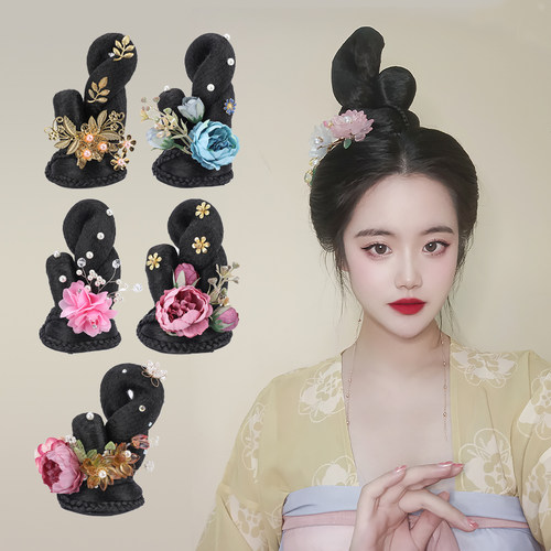 古典舞丽人行发饰假发髻