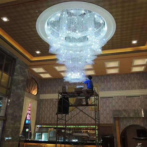 客厅吊灯欧式酒店大堂水晶吊灯创意水晶吸顶灯工程非标定制