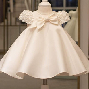 周岁礼服花童服女宝宝抓周生日公主裙洋气钢琴小提琴礼服春夏新款