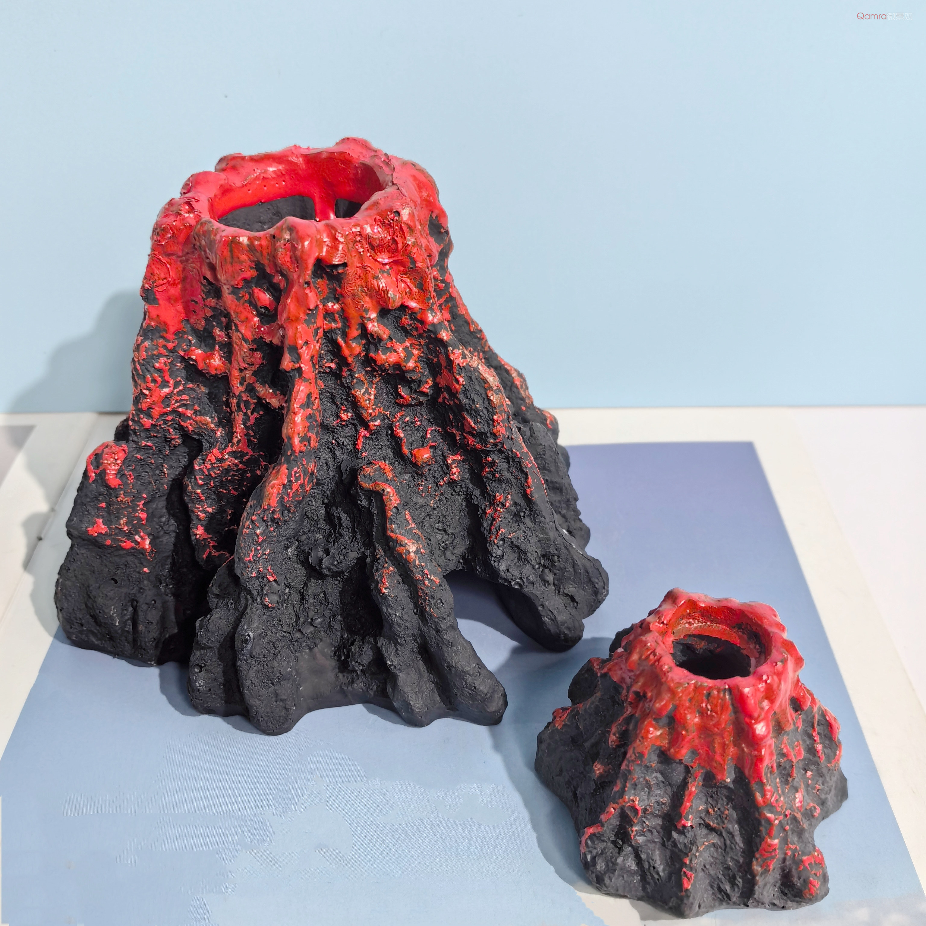仿真火山模型鱼缸造景装饰摆件