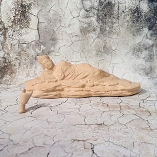 卧佛僧人禅意水草缸装饰鱼缸造景装饰摆件假山水族箱装饰品造景石