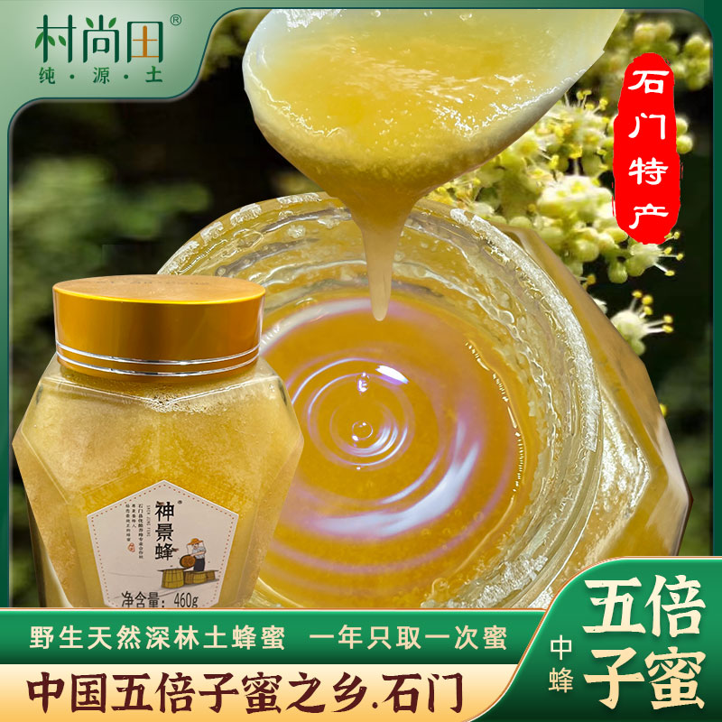 石门特产五倍子蜜纯正天然中蜂蜜野生正宗美味传统土蜂蜜460g包邮