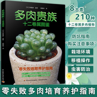 多肉贵族十二卷属图鉴 多肉养殖新手养多肉零失败多肉种植教程花卉种植技术盆景多肉养殖方法书籍