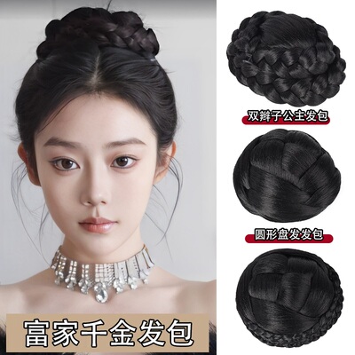 汉服丸子头假发包千金公主