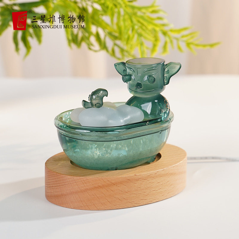 三星堆博物馆桌面摆件风暴瓶气象天气预报瓶女生生日礼物学生礼物