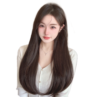 假发片女长直发三片式微卷内扣接发增发量蓬松仿真发无痕隐形发片