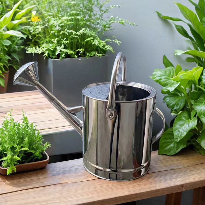 304不锈钢洒水壶家用长嘴喷洒浇灌浇花浇水浇菜养花大容量喷壶5L