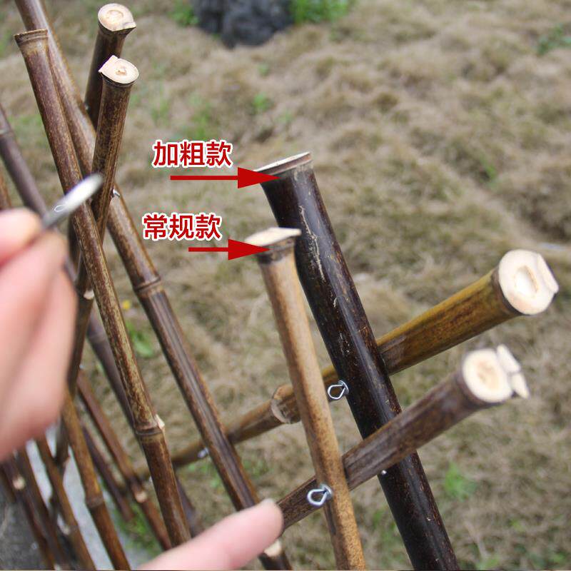 竹篱笆花架围栏栅栏户外庭院装饰花园护栏菜园院子爬藤架竹竿围栏