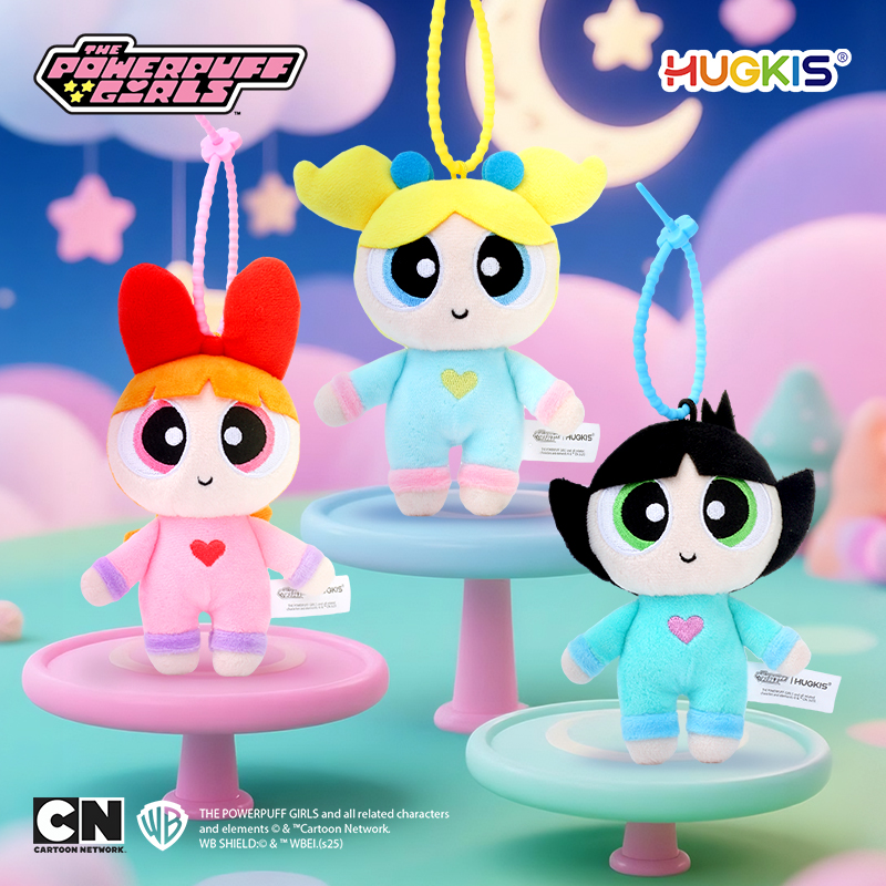 HUGKIS飞天小女警睡衣毛绒挂件