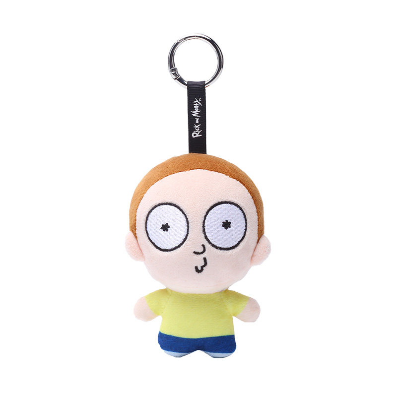 thumbnail for HUGGIS Rick and Morty plush pendant Rick bear doll doll bag ornament gift trendy play genuine peripherals