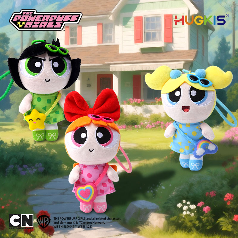 HUGKIS飞天小女警郊游毛绒玩具