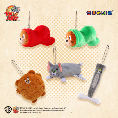 HUGKIS猫和老鼠变形毛绒挂件汤姆猫和杰利鼠公仔卡通可爱生日礼物
