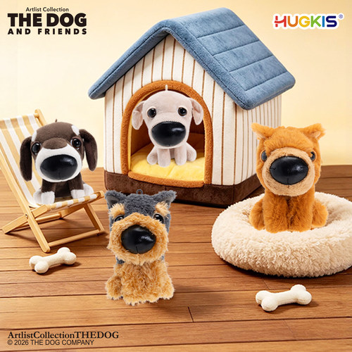 HUGKISxTHEDOG大头狗坐姿挂件