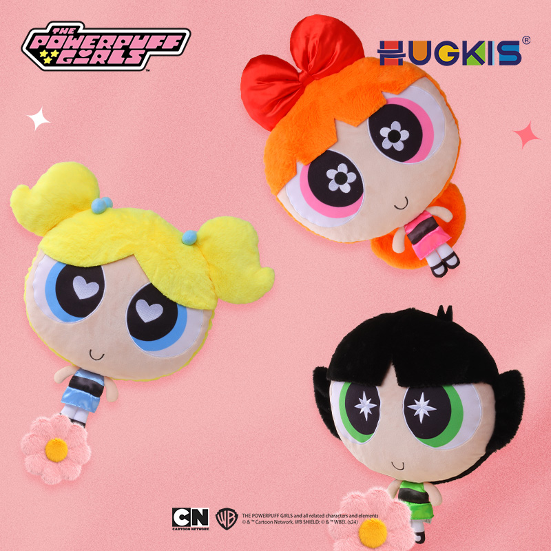 HUGKIS飞天小女警毛绒抱枕