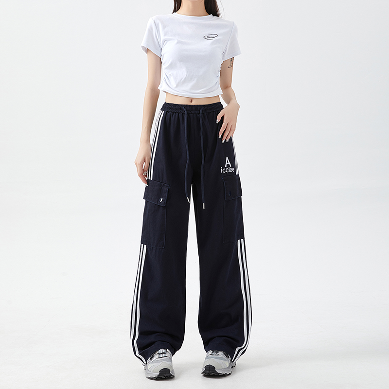 高腰美式休闲宽松显瘦