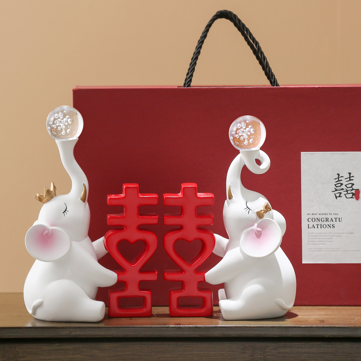 结婚装饰摆件送闺蜜送新娘