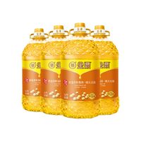 中储粮金鼎食用油非转基因珍选一级大豆油 5L*4瓶（整箱装）