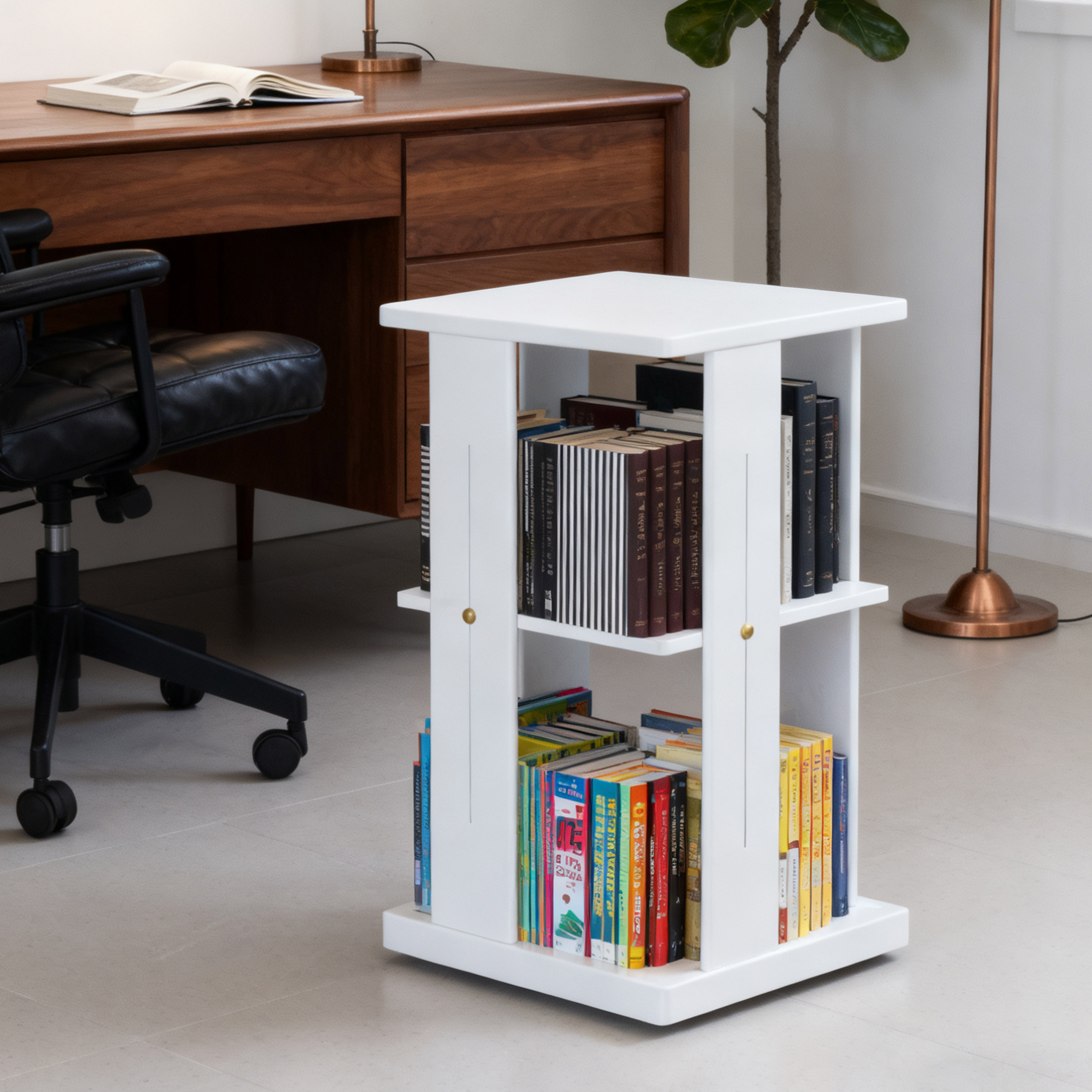 简易移动书架置物架落地式