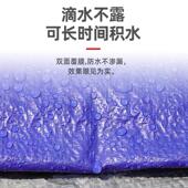 蓝灰彩条布防雨塑料防水加厚工地篷布编织一次性装 修油布防尘蓝色