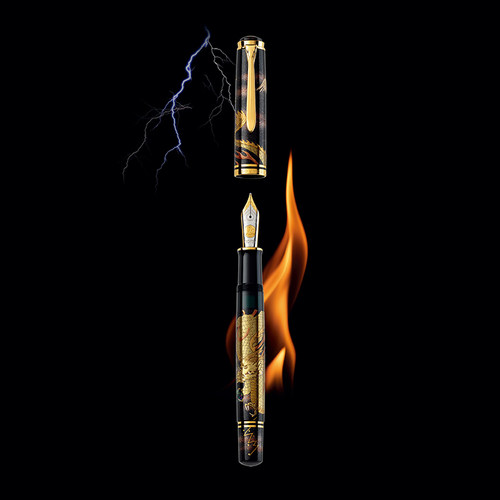 Pelikan百利金限量版莳绘笔M1000 Maki-e Dragon龙日本匠人全球限量123支手工制作