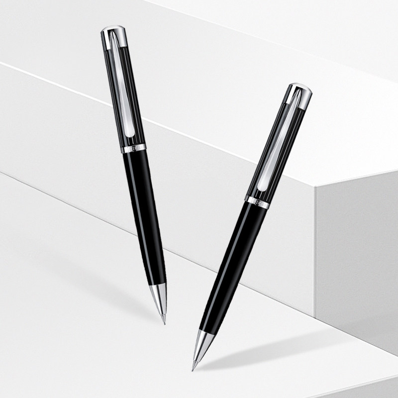 Pelikan百利金领袖Ductus D3100黑银色机械式自动铅笔0.7mm 礼盒商务送礼刻字收藏级高档自动铅笔 德国进口