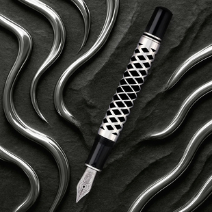 女士商务高档生日送礼高端定制钢笔套装 Pelikan百利金Souveran帝王 M805立体菱形金属格纹钢笔18K金笔尖男士