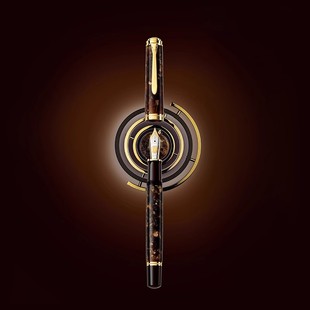 Pelikan百利金Souveran帝王M1000特别版RenaissanceBrown文艺复兴棕色钢笔18K金尖德国活塞上墨商务刻字送礼