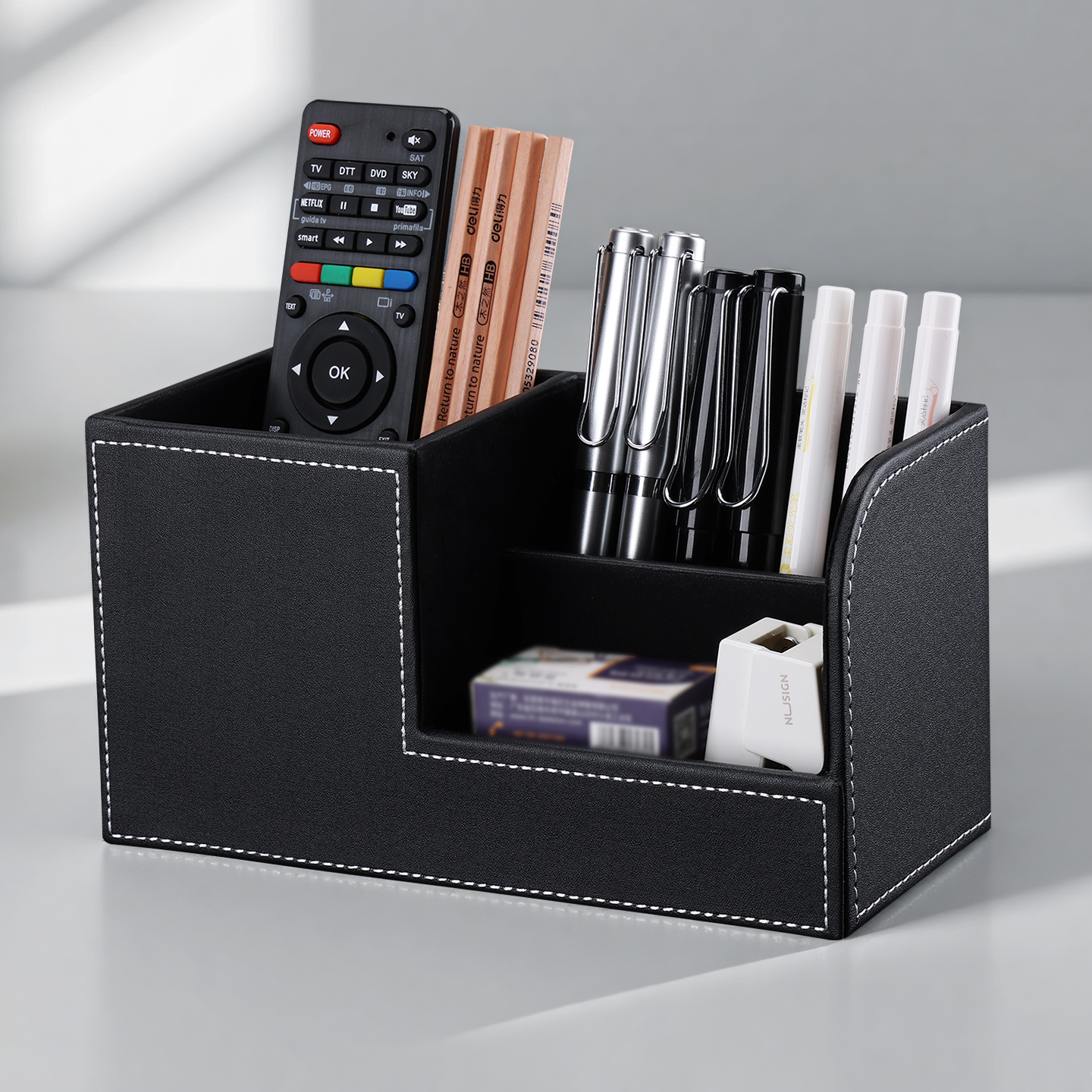 笔筒办公室桌面收纳轻奢高级感