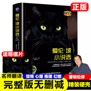 爱伦坡小说选惊悚心理推理幻想四大主题小说完整版无删减埃德加爱伦坡著曹明伦译金甲虫莫格街凶杀案玛丽罗杰血案莉姬亚书籍