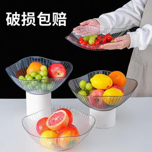 水果盘轻奢家用2023简约高档现代茶几客厅零食摆放盘瓜子新款 果盘