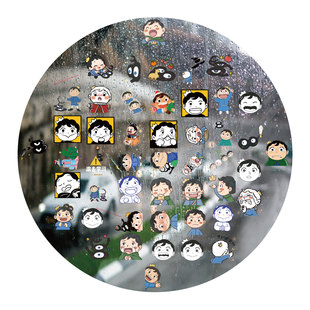 波吉王子UV转印贴可爱卡通动漫防水套图水晶标签手机头盔装饰贴纸