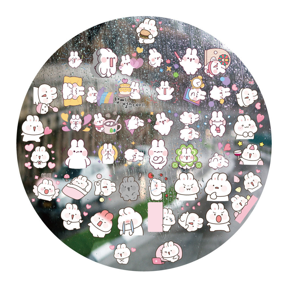 腮红软糖小兔兔UV转印贴动漫电动牙刷防水晶标签手机壳头装饰贴纸,文具电教/文化用品/商务用品,贴纸/立体贴纸,淘宝优惠券,粉丝福利购,淘宝优惠卷