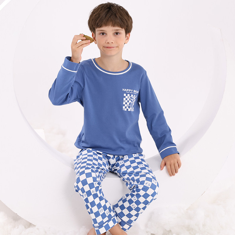 男童中大童春秋纯棉长袖家居服男孩全棉睡衣套装青少年空调服童装,童装/婴儿装/亲子装,家居服套装,淘宝优惠券,粉丝福利购,淘宝优惠卷