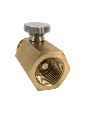 精酿带旋钮黄铜接头外螺纹W21.8转内螺纹TR21-4 KL15578 KegLand