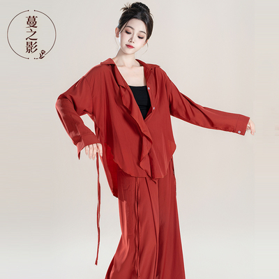 古典舞练功服爵士现代舞衬衫