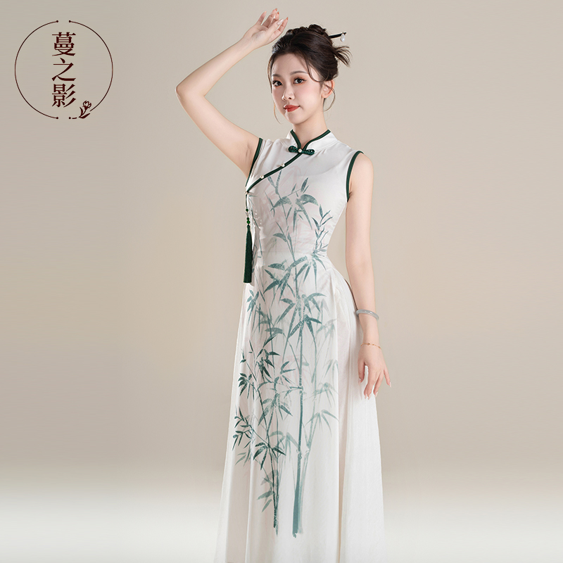 2025夏季新款古典舞旗袍练功服中国舞弹力身韵表演服古风舞蹈服装