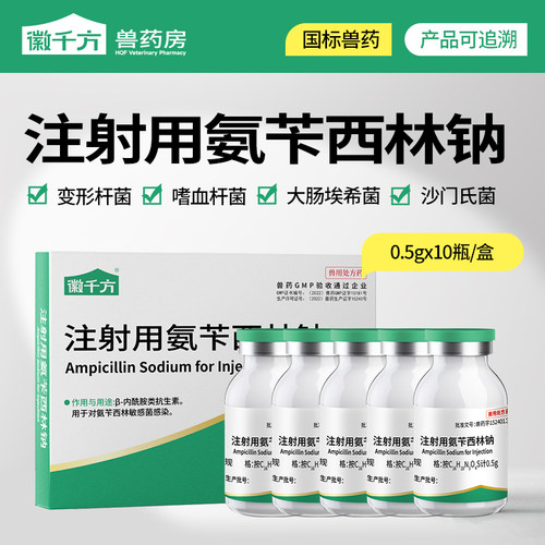 徽千方正品兽用注射用氨苄西林钠