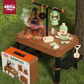 儿童户外收纳桌套装 6岁5宝宝帐篷 过家家玩具露营户外4生日礼物3