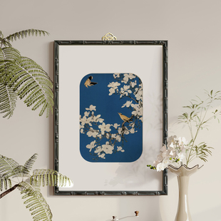 玉兰黄鹂图宋代美学挂画中古风复古宋式客厅餐厅卧室书房装饰画