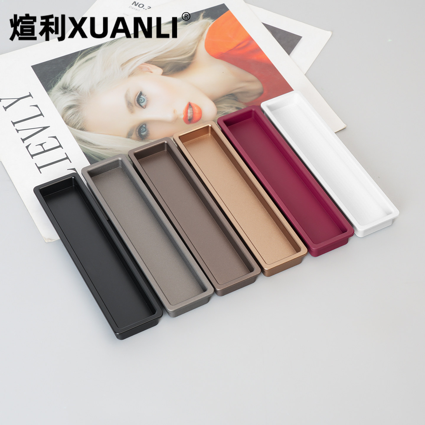 [会员95折]煊利推拉门拉手嵌入式