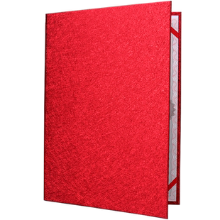 新企宝A3a4蓝红色朗诵用文件夹子朗读本演讲本诗歌朗诵稿夹定制主持人台词本证婚人致辞本发言宣誓空白本包邮