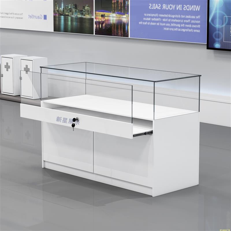 商场展厅玻璃展示柜博物馆文物样品陈列柜珠宝化妆品首饰玉石柜台