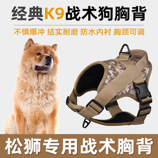 松狮专用牵引绳狗链子自动伸缩遛狗绳战术胸背中型小型犬宠物用品