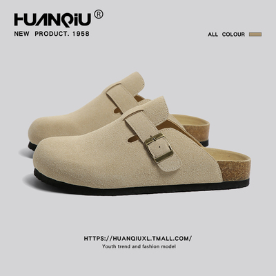 环球厚底勃肯半拖鞋男款2025秋季