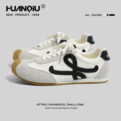 环球百搭厚底跑步德训阿甘男鞋