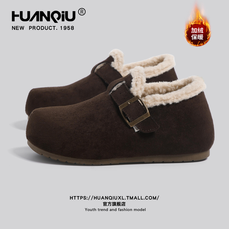 环球官方旗舰店加绒勃肯鞋子女款