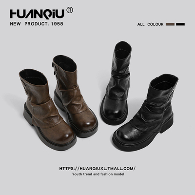 环球官方旗舰店复古马丁靴女款